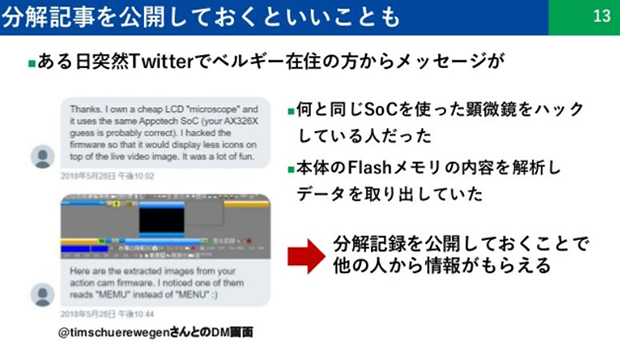 ベルギーのハッカーからTwitterで連絡が来た。